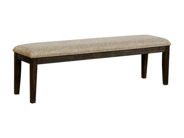 Faulk Espresso & Warm Gray Bench - Ornate Home