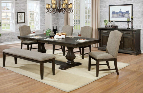 Faulk Espresso & Warm Gray Dining Chair (Set of 2) - Ornate Home