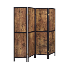 Fay Antique Nutmeg 4 Panel Screen - Ornate Home