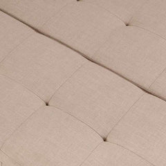 Fazio Beige Storage Ottoman - Ornate Home