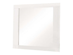Felicity Glossy White Dresser Mirror - Ornate Home