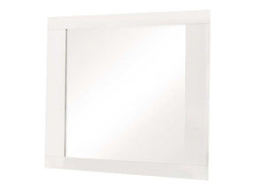 Felicity Glossy White Dresser Mirror - Ornate Home
