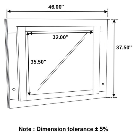Felicity Glossy White Dresser Mirror - Ornate Home
