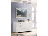 Felicity Glossy White Dresser - Ornate Home