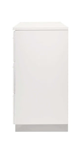 Felicity Glossy White Dresser - Ornate Home