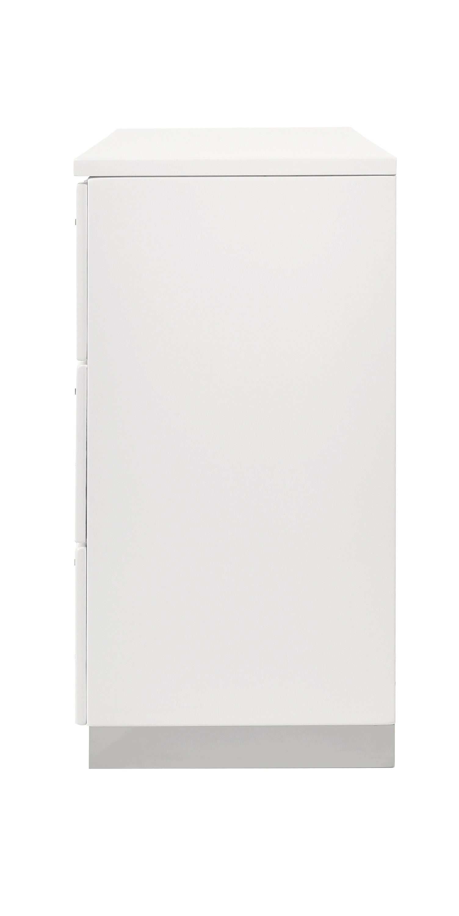 Felicity Glossy White Dresser - Ornate Home