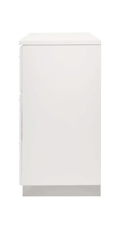 Felicity Glossy White Dresser - Ornate Home