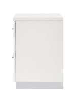 Felicity Glossy white Nightstand - Ornate Home