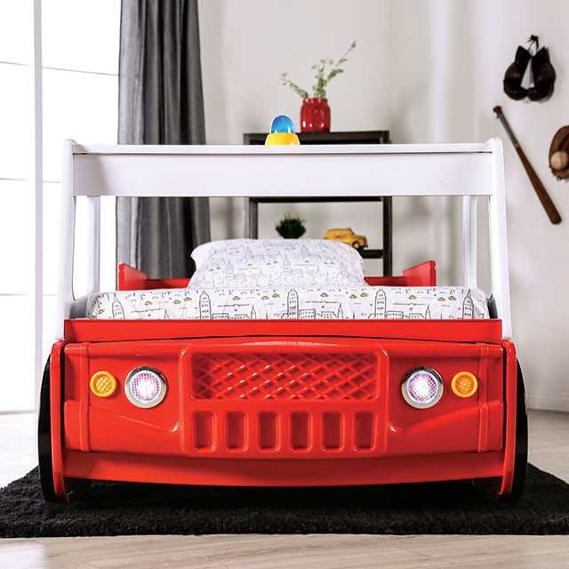 Fierstall Red Twin Bed - Ornate Home