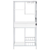 Figueroa White / Silver Wine Cabinet - Ornate Home