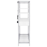 Figueroa White / Silver Wine Cabinet - Ornate Home