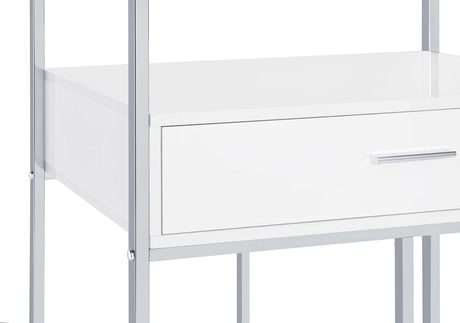 Figueroa White / Silver Wine Cabinet - Ornate Home