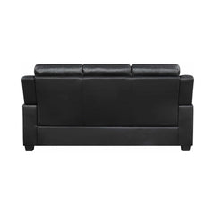 Finley Black 2pc Stationary Living Room Set - Ornate Home