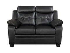 Finley Black Stationary Loveseat - Ornate Home