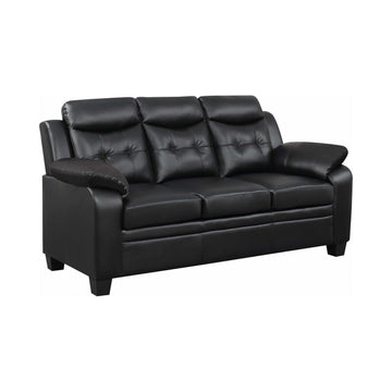 Finley Black Stationary Sofa - Ornate Home