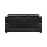 Finley Black Stationary Sofa - Ornate Home