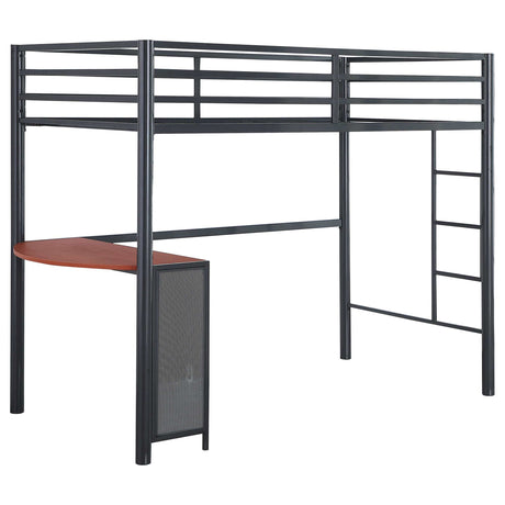 Fisher Gunmetal 2 Pc Set (Loft Bed + Twin Bed) - Ornate Home