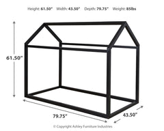 Flannibrook Twin House Bed Frame - Ornate Home