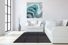 Floating VI Tempered Glass w / Foil Wall Art - Ornate Home