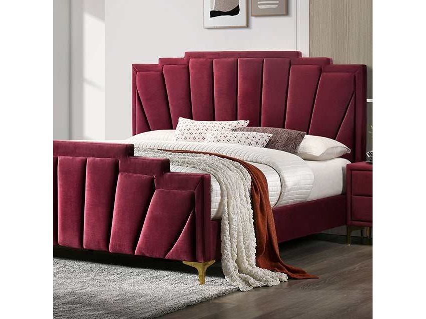 Florizel Red California King Bed - Ornate Home