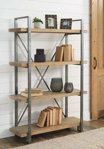 Forestmin Brown/Black Bookcase - Ornate Home