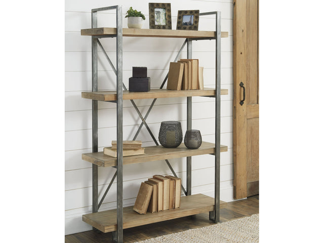 Forestmin Brown/Black Bookcase - Ornate Home