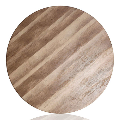 Foskey Antique Black & Natural Tone Counter Ht. Table - Ornate Home