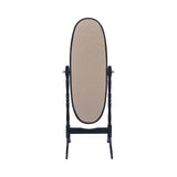 Foyet Black Oval Cheval Mirror - Ornate Home