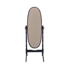 Foyet Black Oval Cheval Mirror - Ornate Home