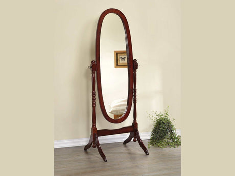 Foyet Merlot Oval Cheval Mirror - Ornate Home