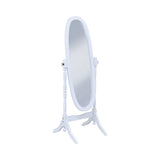 Foyet White Cheval Mirror - Ornate Home