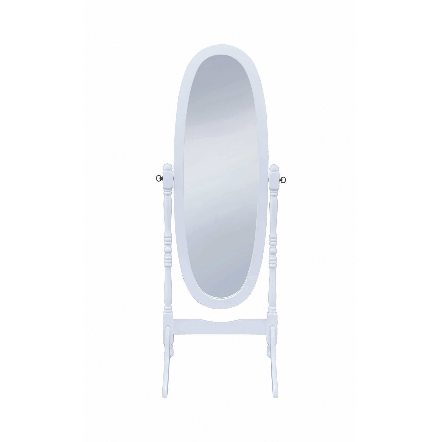 Foyet White Cheval Mirror - Ornate Home