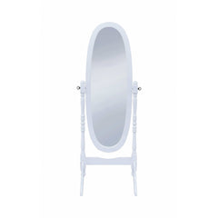 Foyet White Cheval Mirror - Ornate Home