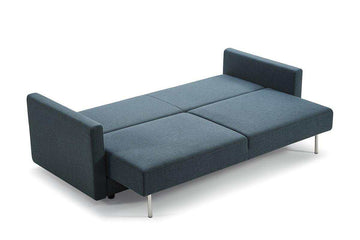 Fredonia BlueGreen Fabric Sofa Bed w/ Storage - Ornate Home