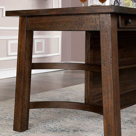 Fredonia Rustic Oak Counter Height Table - Ornate Home