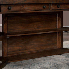 Fredonia Rustic Oak Counter Height Table - Ornate Home