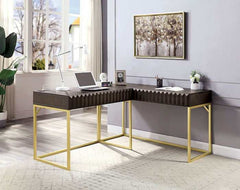 Freiburg Walnut Corner Desk - Ornate Home