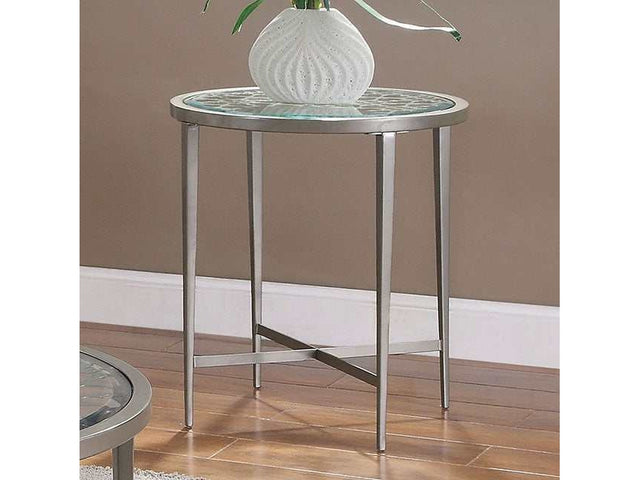 Freja Silver End Table - Ornate Home