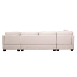 Fremont Modern Sectional Sofa Beige - Ornate Home