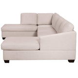 Fremont Modern Sectional Sofa Beige - Ornate Home