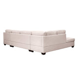 Fremont Modern Sectional Sofa Beige - Ornate Home