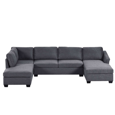 Fremont Modern Sectional Sofa Gray - Ornate Home