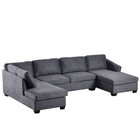 Fremont Modern Sectional Sofa Gray - Ornate Home