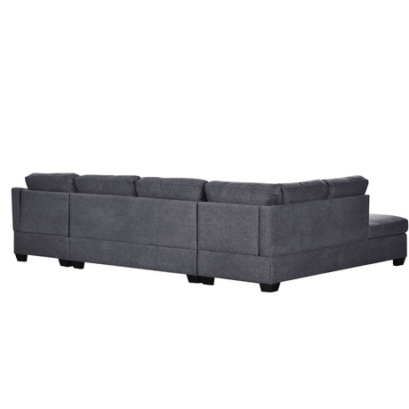 Fremont Modern Sectional Sofa Gray - Ornate Home