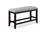 Frey Black/Gray Counter Height Dining Bench - Ornate Home