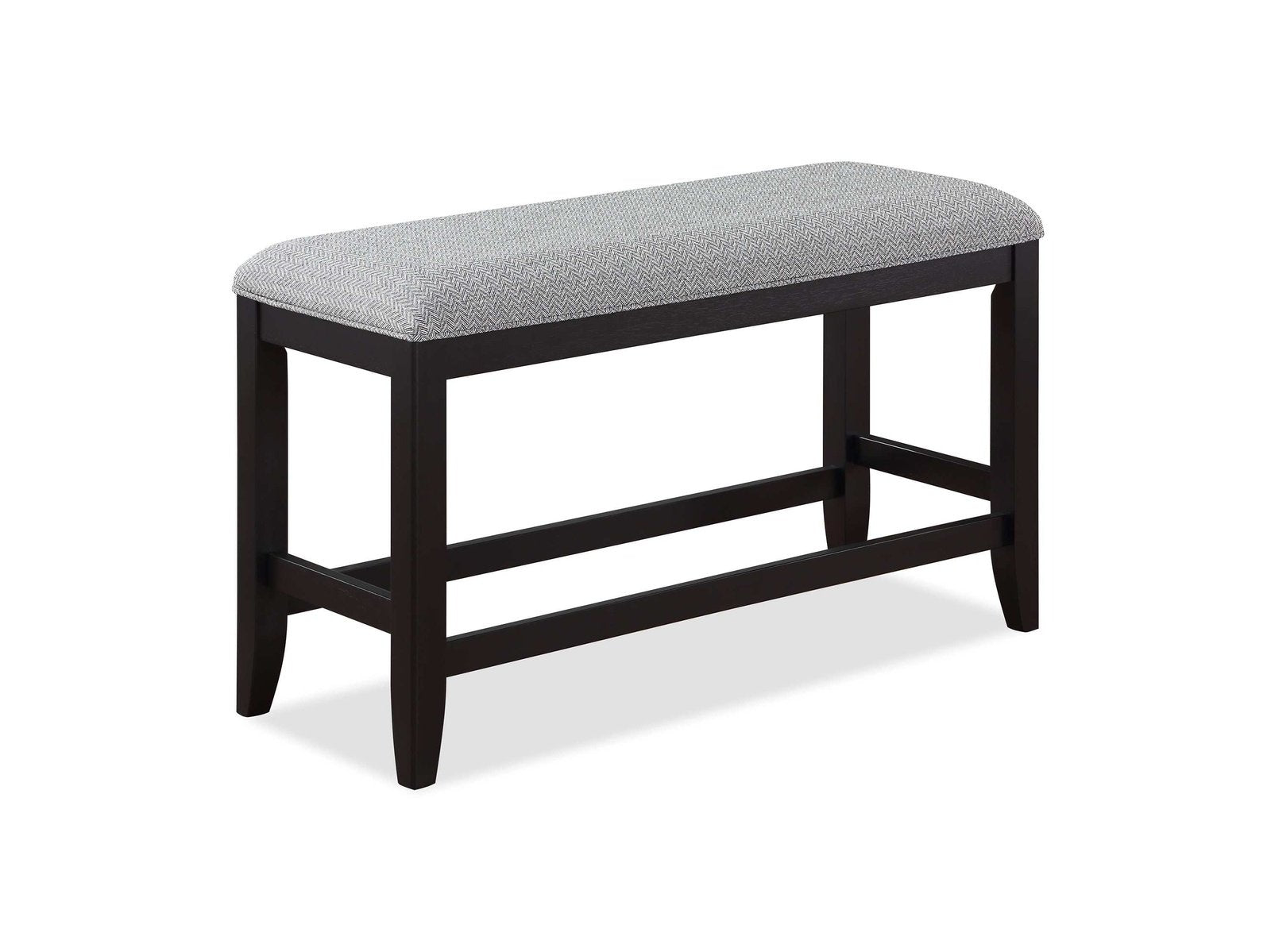 Frey Black/Gray Counter Height Dining Bench - Ornate Home