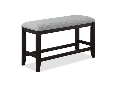 Frey Black/Gray Counter Height Dining Bench - Ornate Home