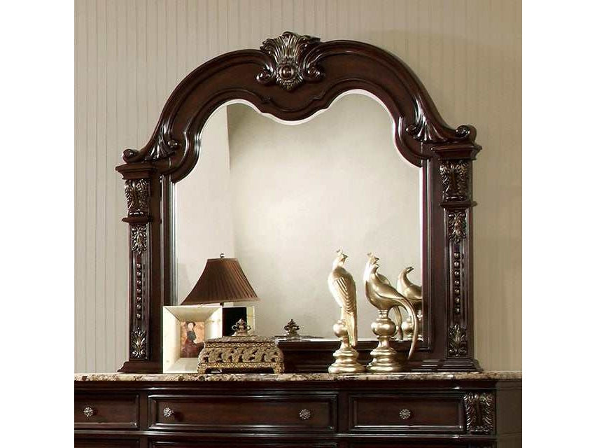 Fromberg Brown Cherry Mirror - Ornate Home