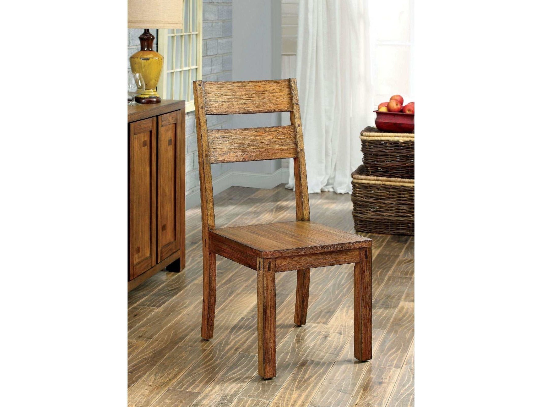 Frontier Dark Oak Dining Chair (Set of 2) - Ornate Home