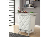 Fuero White/Chrome Bar Table - Ornate Home